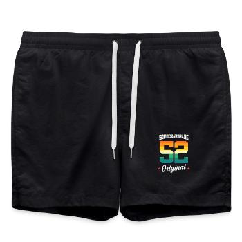 52 Anniversaire - Short de bain - noir - Devant - AI Model Male 185 light (185cm)