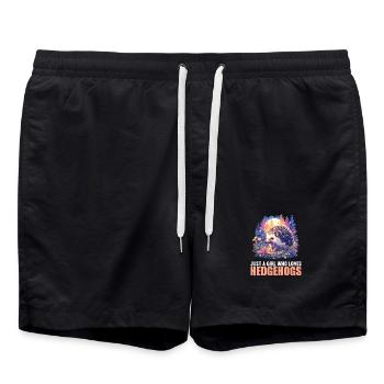 Igel - Badeshorts - Schwarz - Vorne - AI Model Male 185 light (185cm)