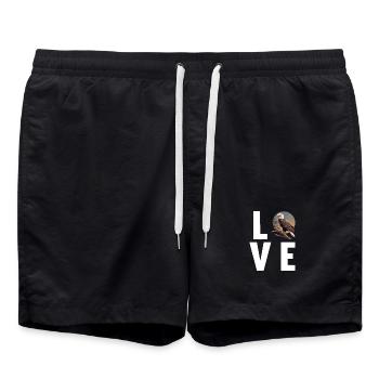 Aigle - Short de bain - noir - Devant - AI Model Male 185 light (185cm)