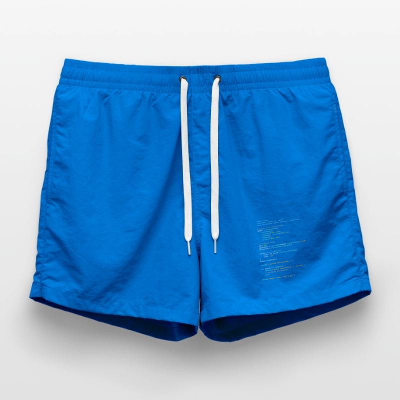 Programmer Humor - Developer Logic and Technology Swim Trunks