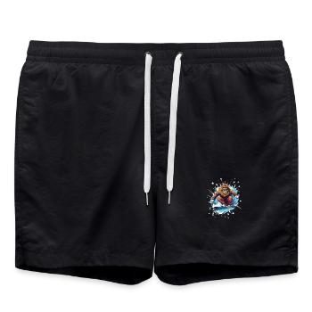 Löwe Snowboard - Swim Trunks - black - Front - AI Model Male 185 light (185cm)