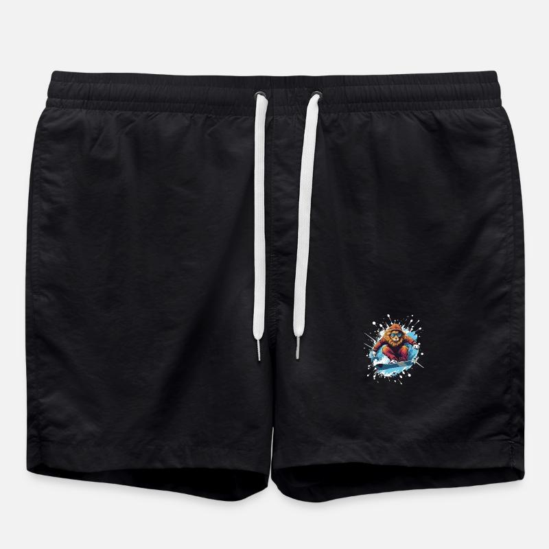 Löwe Snowboard - Swim Trunks - black