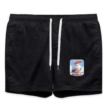 Pelicans Pelican - Swim Trunks - black - Front - AI Model Male 185 light (185cm)