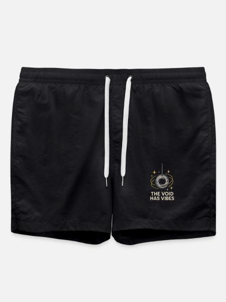Nothing Matters Nihilism Absurd Humor - Swim Trunks - black