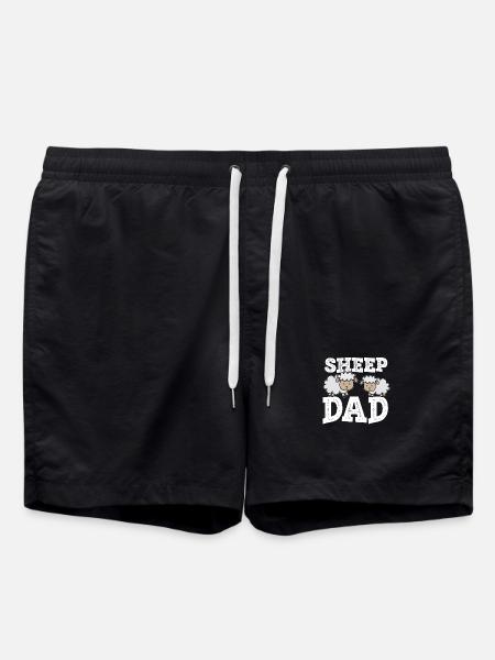 Sheep Dad - Swim Trunks - black