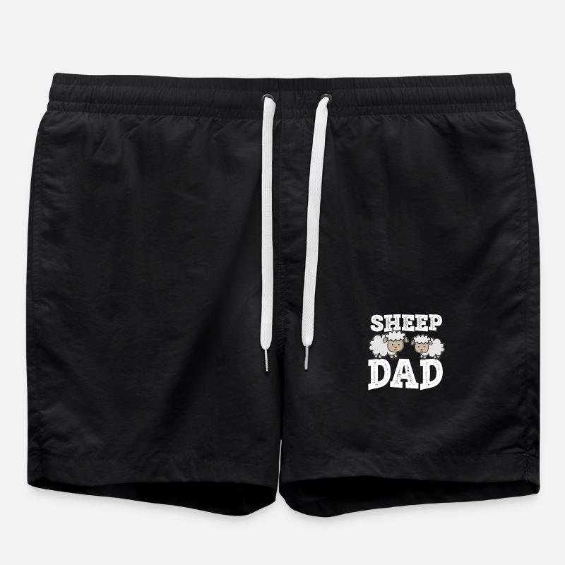 Sheep Dad - Swim Trunks - black