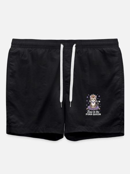 Chat Disant Chat Drôle Chat Cadeau - Short de bain - noir