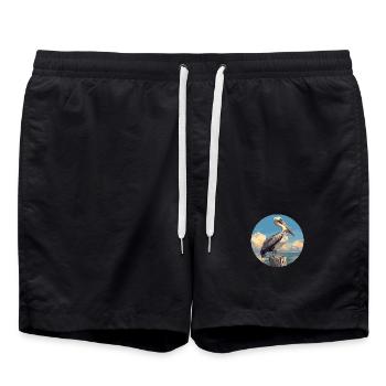 Pélicans Pélican - Short de bain - noir - Devant - AI Model Male 185 light (185cm)