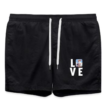 Pélicans Pélican - Short de bain - noir - Devant - AI Model Male 185 light (185cm)