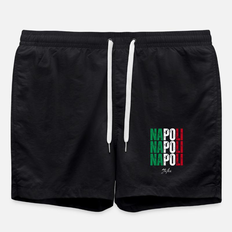Naples Italie, souvenir de Naples - Short de bain - noir