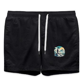 Pingouins Pingouin - Short de bain - noir - Devant - AI Model Male 185 light (185cm)
