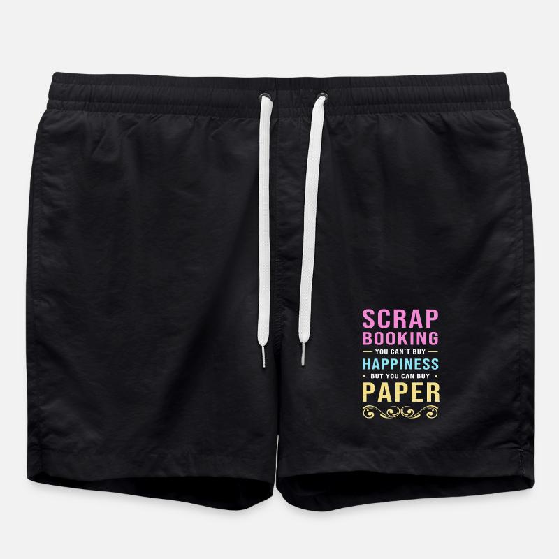 Scrapbooking Scrapbook - Badeshorts - Schwarz