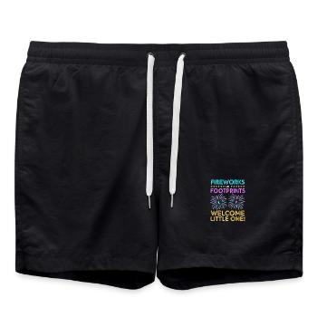 Sexe Révélation Nouvel An - Short de bain - noir - Devant - AI Model Male 185 light (185cm)