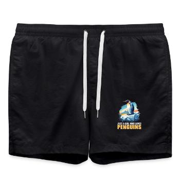 Pingouins Pingouin - Short de bain - noir - Devant - AI Model Male 185 light (185cm)