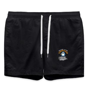 Ma pelle de vacances à la bière Four Moods Sleep - Short de bain - noir - Devant - AI Model Male 185 light (185cm)