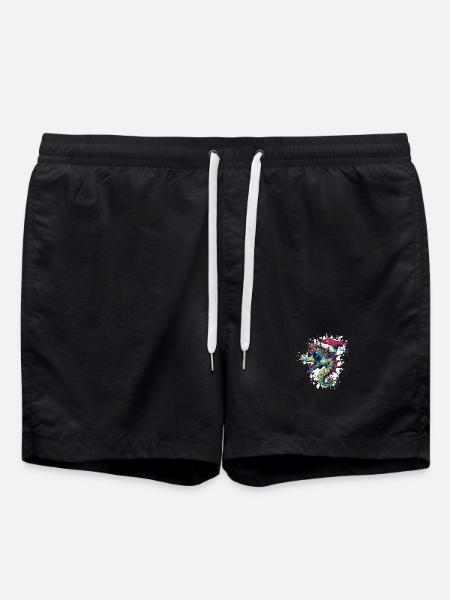 Hippocampe Noël Drôle - Short de bain - noir