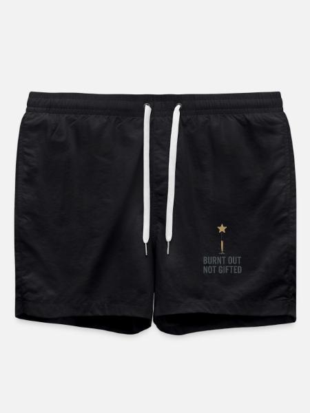 Highly gifted burnout graduate with academic - Swim Trunks - black