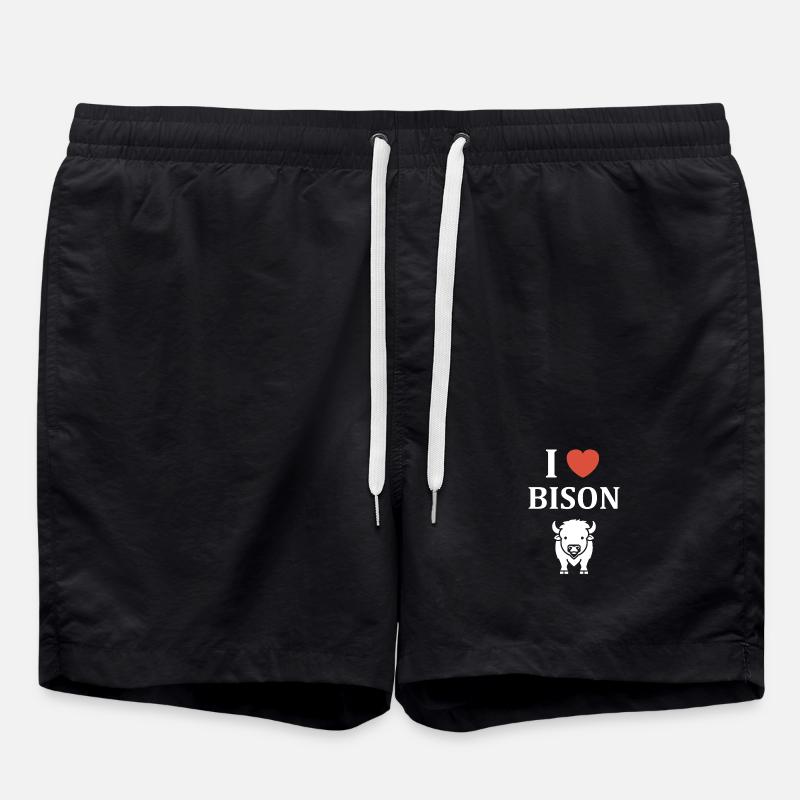 bison - Short de bain - noir