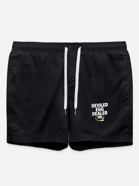 Deviled Egg Dealer - Swim Trunks - black