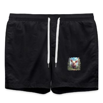 Cochon Cochon - Short de bain - noir - Devant - AI Model Male 185 light (185cm)