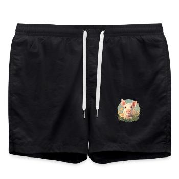 Cochon Cochon - Short de bain - noir - Devant - AI Model Male 185 light (185cm)