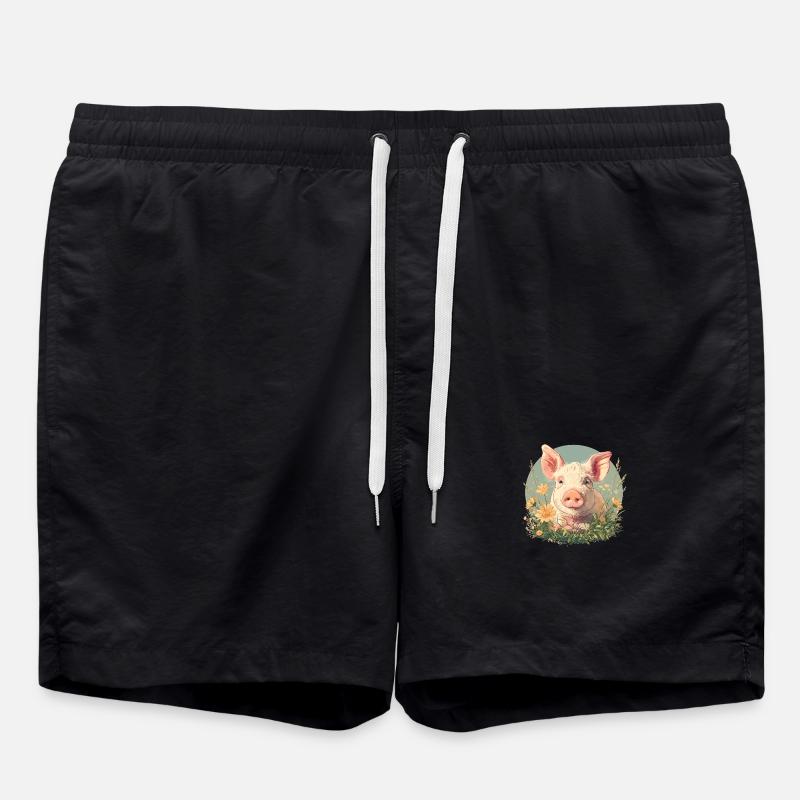 Cochon Cochon - Short de bain - noir