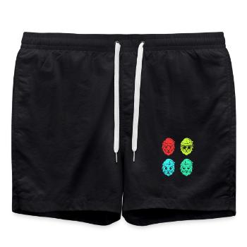 Père Noël Noël - Short de bain - noir - Devant - AI Model Male 185 light (185cm)