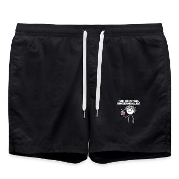 Ici, tu es tombé avec un ton sarcastique - Short de bain - noir - Devant - AI Model Male 185 light (185cm)