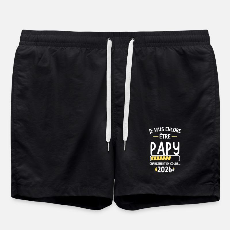 Grandpa 2026 Loading New Baby - Swim Trunks - black