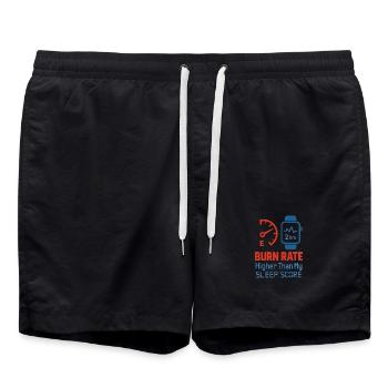 Startup-gründer Survivor Burnout Recover - Badeshorts - Schwarz - Vorne - AI Model Male 185 light (185cm)