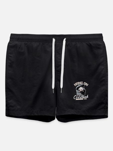 Funny Opossum - Swim Trunks - black