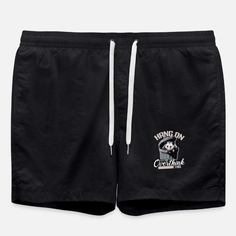 Funny Opossum - Swim Trunks - black