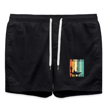 Je Peux Pas J'ai Pêche - Short de bain - noir - Devant - AI Model Male 185 light (185cm)