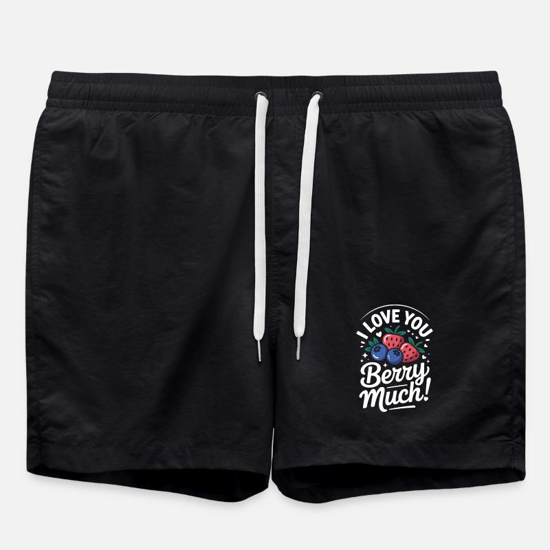 Je t’aime beaucoup, Berry - Short de bain - noir
