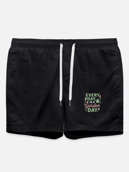 Every Day is a Garden Day - Swim Trunks - black