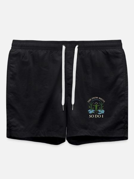 Forest Walk Overthinker Mental Reset - Badeshorts - Schwarz