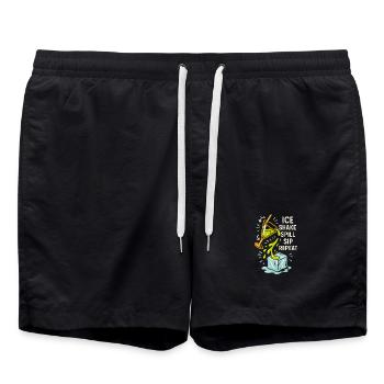 Shaker Steckt Fest Anfänger-mixologe - Badeshorts - Schwarz - Vorne - AI Model Male 185 light (185cm)