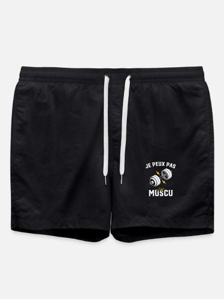 I can't I have Bodybuilding - Swim Trunks - black