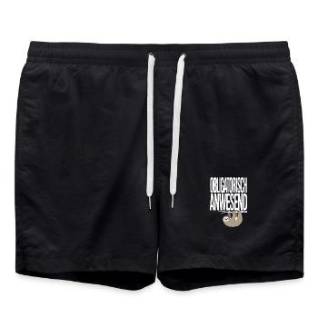 Bureau de réunion obligatoire du Sloth Sloth Telco - Short de bain - noir - Devant - AI Model Male 185 light (185cm)