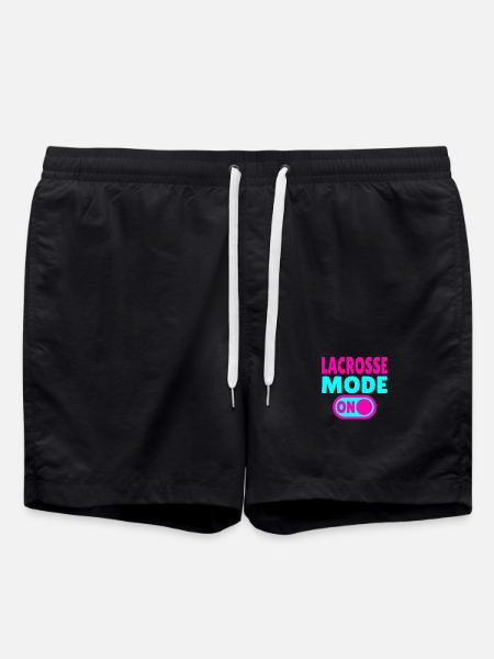 Lacrosse Mode On - Swim Trunks - black