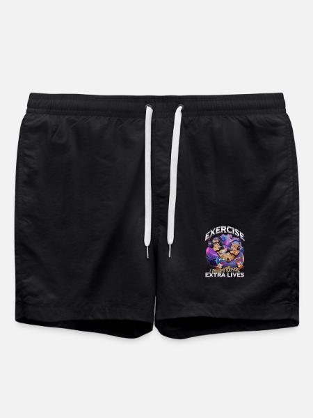 Chat gamer drôle - Short de bain - noir