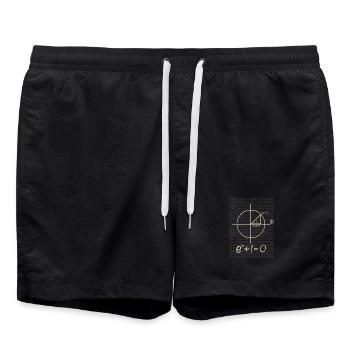 Équation d’Euler - Short de bain - noir - Devant - AI Model Male 185 light (185cm)
