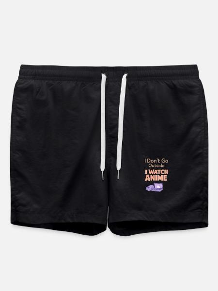 Anime-hausmensch Kuscheliger Weeb - Badeshorts - Schwarz