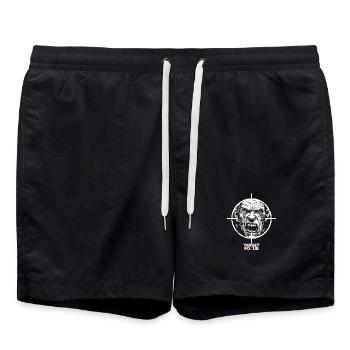 Egoshooter Target Focus Shooter Zombie Gaming Game - Badeshorts - Schwarz - Vorne - AI Model Male 185 light (185cm)