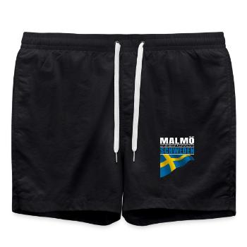 Malmö - Short de bain - noir - Devant - AI Model Male 185 light (185cm)