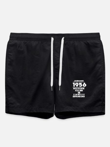 Born in 1956 - Swim Trunks - black