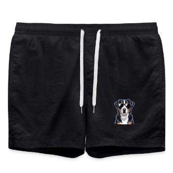 Bouvier d’Appenzeller - Short de bain - noir - Devant - AI Model Male 185 light (185cm)