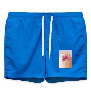 Tête de fleur avec couronne de papillon - Short de bain - cobalt blue - Devant