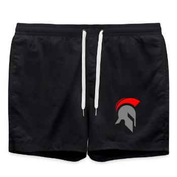 Spartan helmet - Swim Trunks - black - Front - AI Model Male 185 light (185cm)