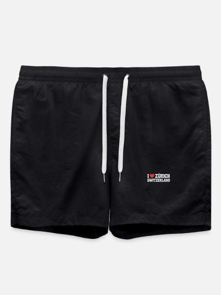 I love Zurich Switzerland - Swim Trunks - black